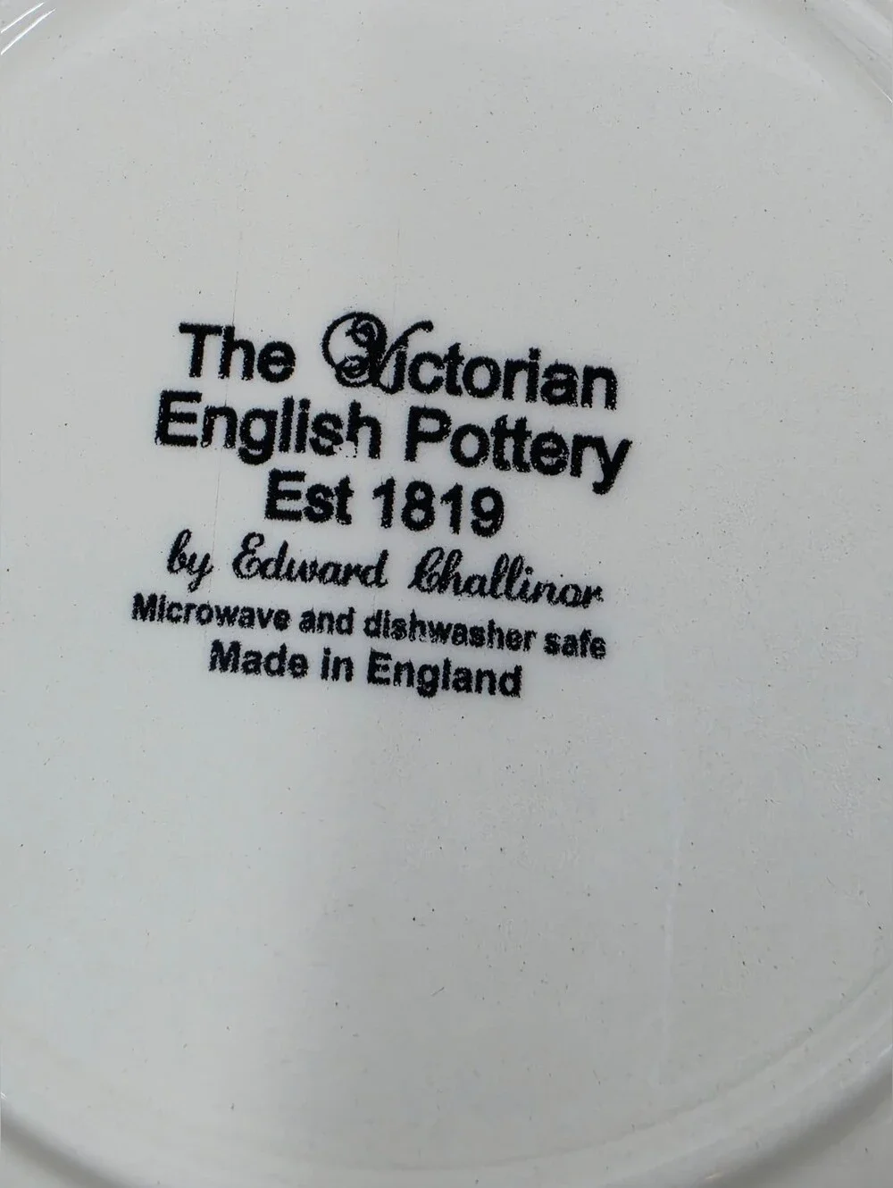 Victorian English Pottery Homeland Pattern Cereal Soup Bowl Edward Challinar